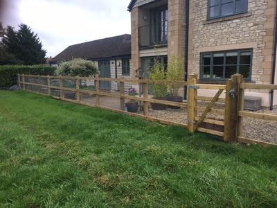 Post & Rail fencing in Aston, Witney